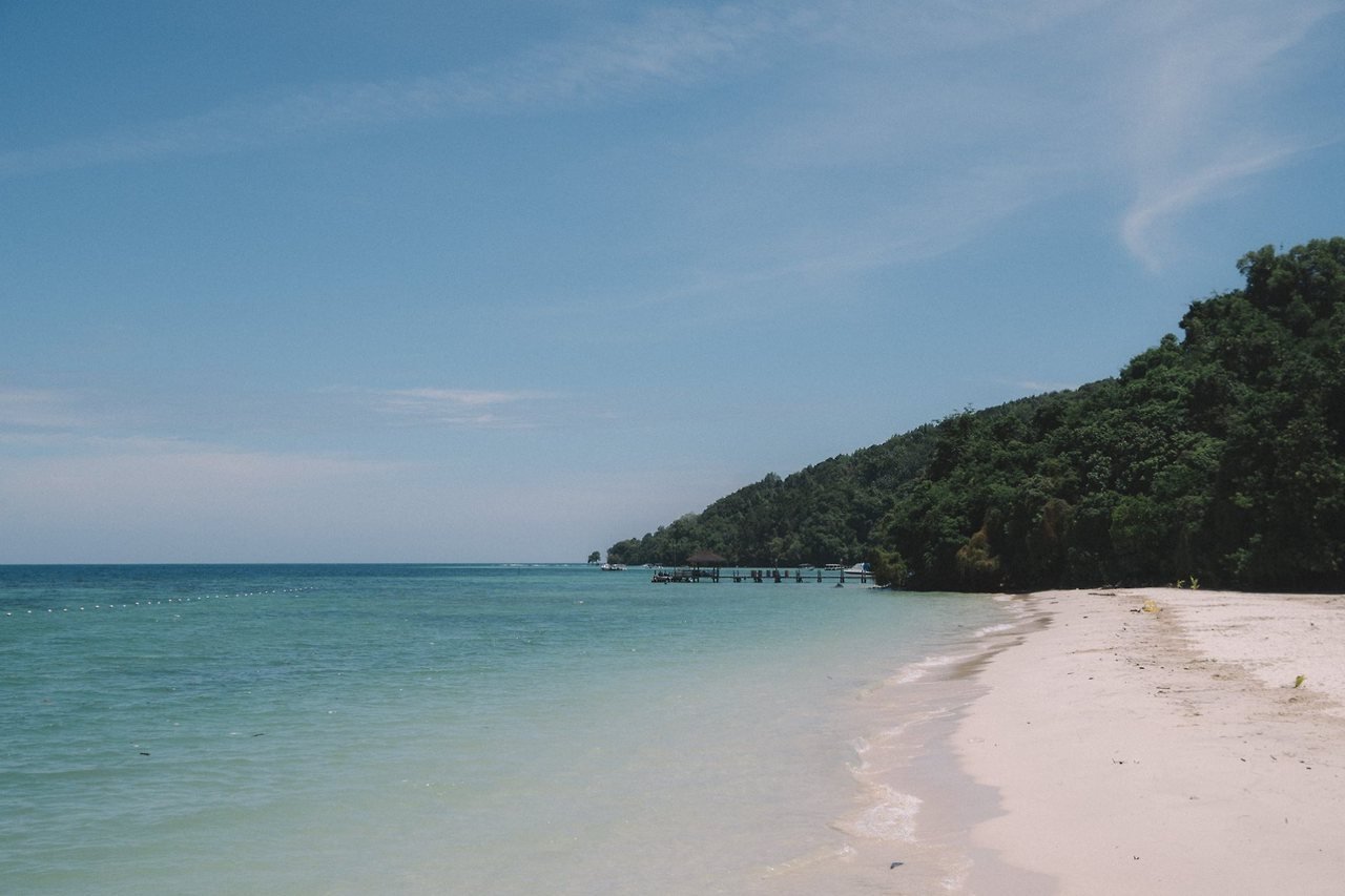 Một bãi biển ở Kota Kinabalu