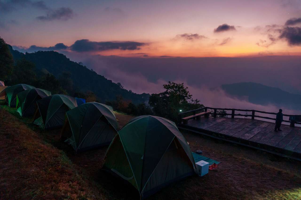 Lều tại khu cắm trại của Doi Ang Khang ở Chiang Mai