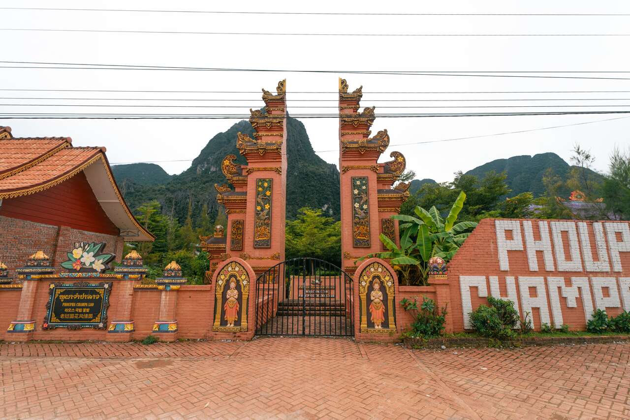 A temple in Vang Vieng