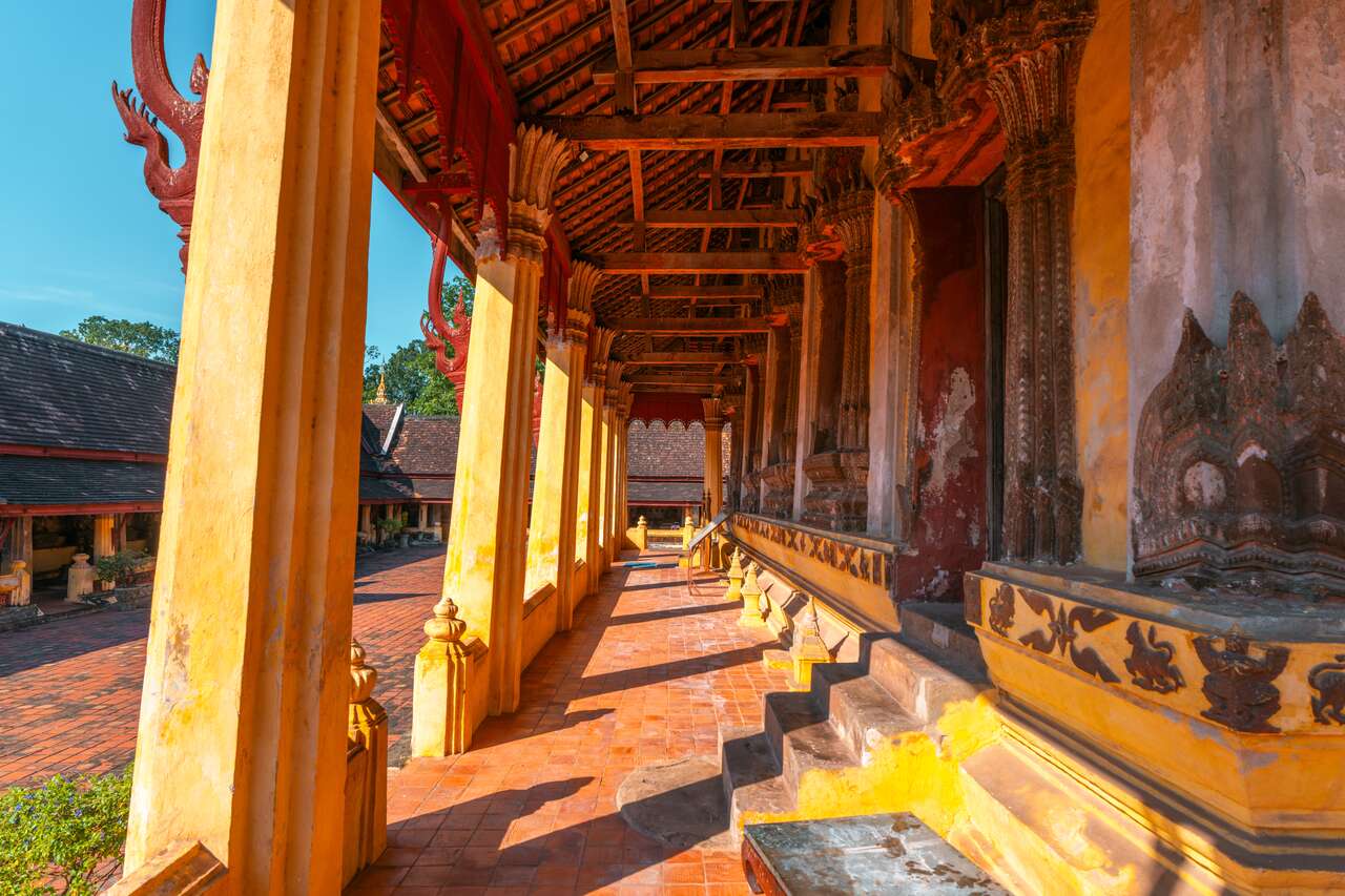 Các cột của Wat Sisaket ở Viêng Chăn