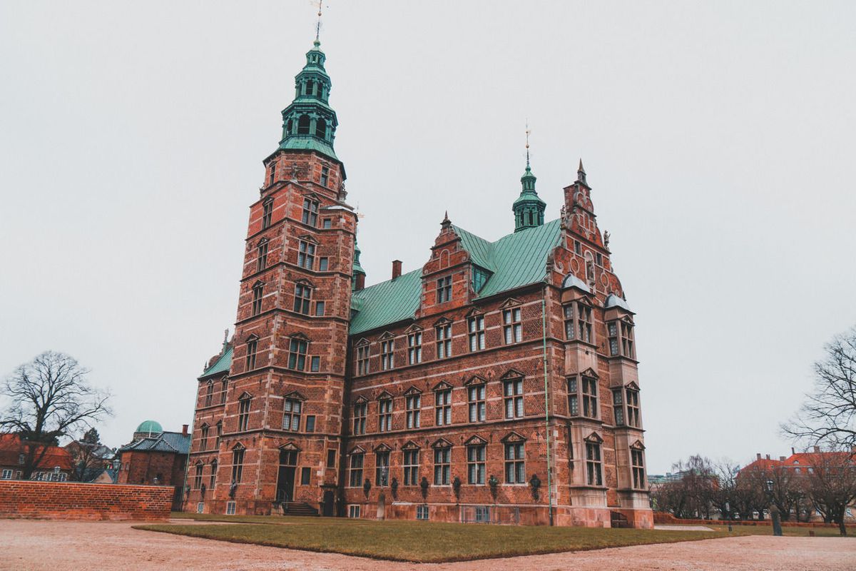Ngoại thất của lâu đài Rosenborg ở Copenhagen