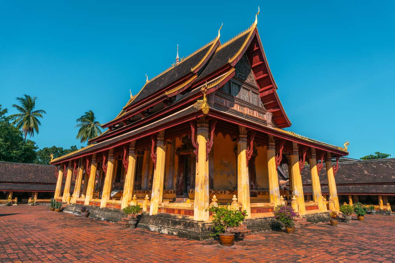 Ngoại thất của Wat Sisaket ở Viêng Chăn
